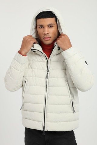 Dufy Erkek Slim Fit Kapüşonlu Taş Mont-25294