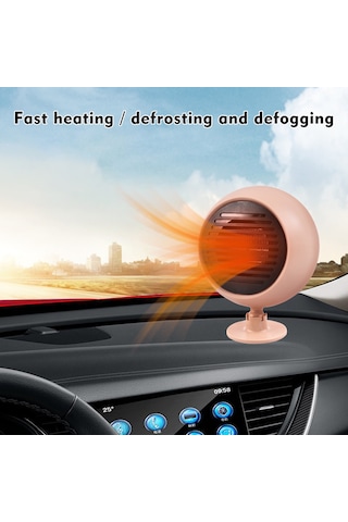 Youmex 12v/24v Taşınabilir Araç Isıtıcı - Hızlı Defrost & Yaz Soğutma Fanı, Çift Modlu Ptc Seramik Isıtıcı