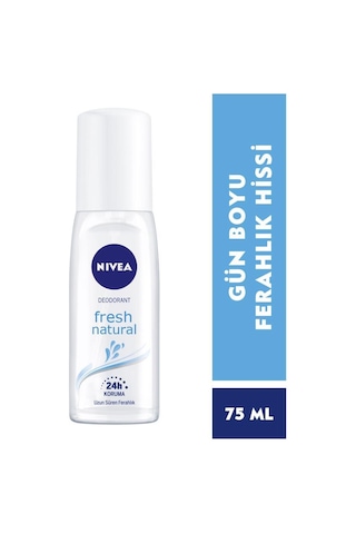 Nivea Kadın Pump Sprey Deodorant Fresh Natural 48 Saat Deodorant Koruması 2 x 75 ML