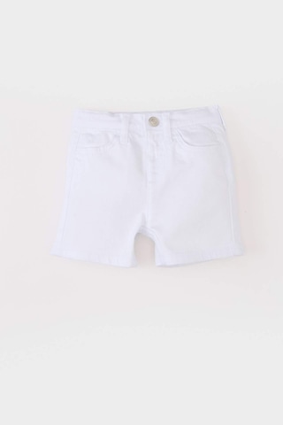 Defacto Beyaz Jean Şort Erkek Bebek C2286A524SM Beyaz