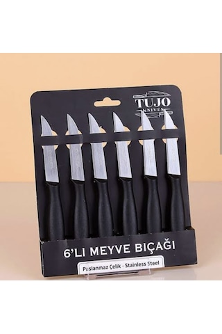 Tujo Paslanmaz Çelik 6'lı Meyve Bıçağı