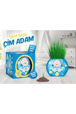 Bebek Temalı Çim Adam 6&apos Lı Set Çocuklar İçin Eğitici Ve Eğlenceli Bitki Yetiştirme Kiti