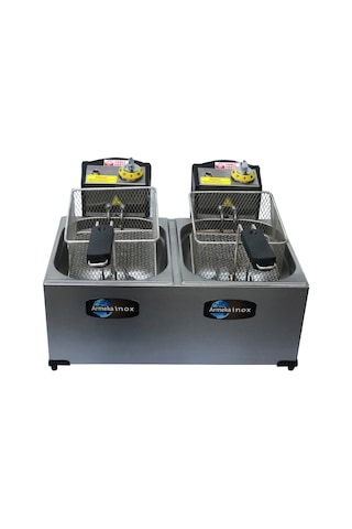 Armeka 5+5 L 6000 W Endüstriyel Elektrikli Fritöz Armeka 5+5 L 6000 W Endüstriyel Elektrikli Fritöz