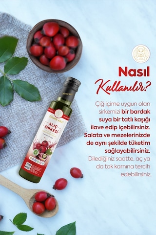 Zühre Ana Alıç Sirkesi Doğal Fermantasyon Hawthorn Vinegar 500 ML