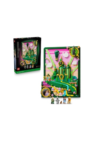 LEGO® Wicked Emerald City Duvar Tablosu 75685 - Yetişkinler için Dekoratif Model Yapım Seti (1518 Parça)