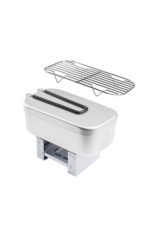 Ximistore9 Outdoor Çadır Yemeği Seti: Alüminyum Kapaklı Mida + Isıtıcı Tepsi + Gerginleştirici Sepet, Hızlı Isıtma, Taşınabilir 3'lü Kombinasyon Çok Renkli