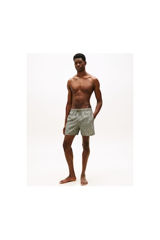 Tommy Hilfiger Erkek Palm Leaf Ordu Yeşili Mayo Altı-16062 Yeşil