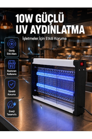 Elektrikli - 396 - Uv Sinek Öldürücü Lamba 10w Sessiz Ve Kimyasalsız Haşere - Glblseme - Kontrol Cihazı
