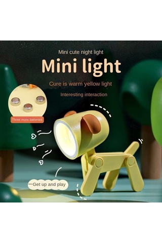 Soulader Katlanabilir Masaüstü Led Lamba Işık Ayarı Çalışma Odası Aydınlatma Yeşil