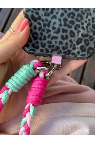 Yummy Case Telefon Şeridi Trendy Örgülü Pembe 235835492