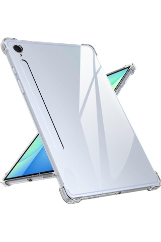 Samsung Galaxy Uyumlu Tab S10 Fe Plus 13.1' Kılıf Antişok Şeffaf Silikon