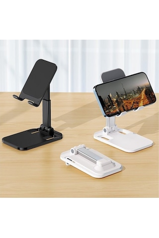 Rock Masaüstü Foldable Telefon & Tablet Standı - Siyah standart
