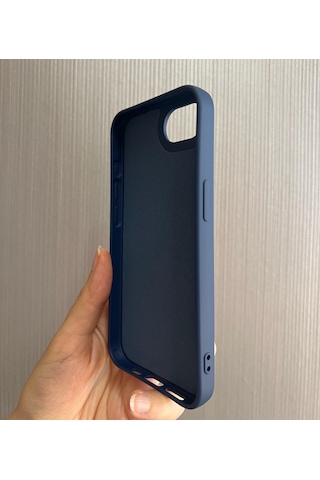 Apple Uyumlu iPhone 16e Logolu İçi Kadife Silikon Lansman Kılıf