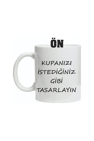 Kişiye Özel Resimli Beyaz Kupa Bardak İle Özelleştirilebilir Hediye