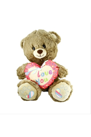 Pjh2324 Peluş 30cm Love You Kalpli Ayı -vrd Çok Renkli