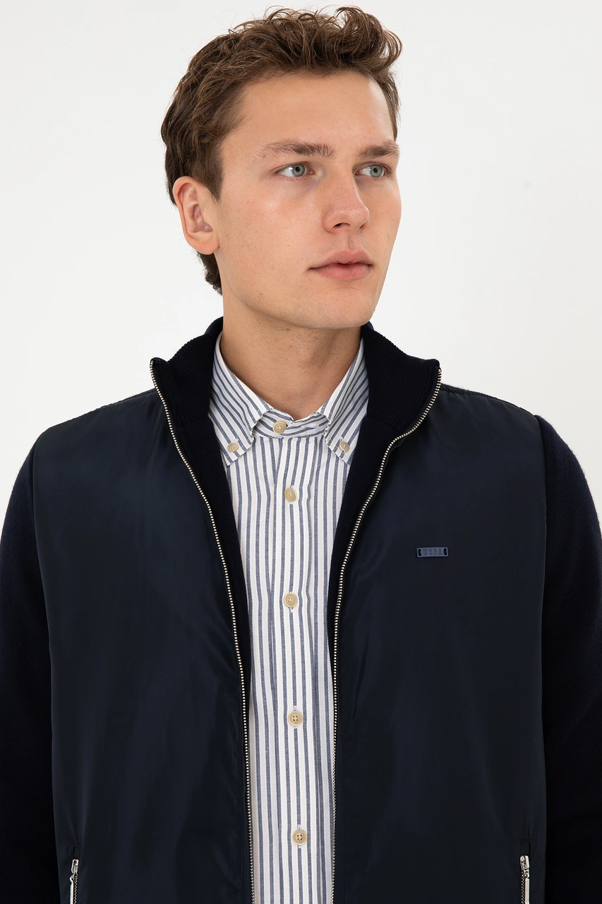 U.s. Polo Assn. Erkek Lacivert Hırka Triko 50308351-vr033 Lacivert