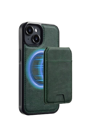 Teleplus Apple Uyumlu iPhone 15 Kılıf Capella L3 Serisi Mıknatıslı Kartlıklı 2-1 Kapak