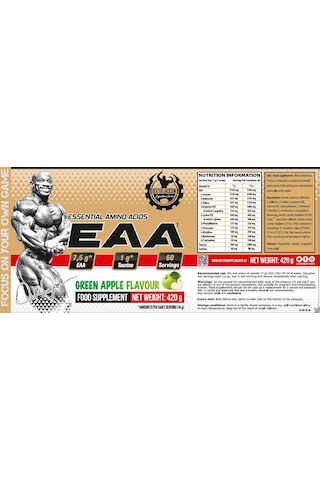 Dexter Jackson Gold Series Eaa Powder Essential Amino - 60 Servis 420 G