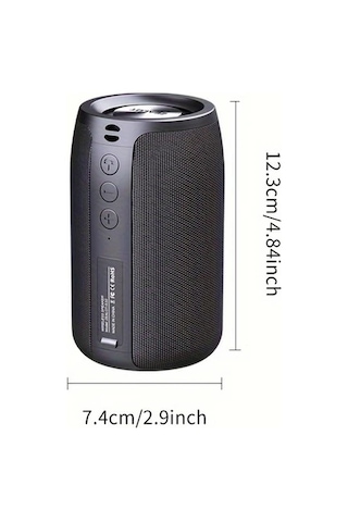 Willowhaven Zealot S32 Kablosuz Hoparlör Çift Eşleştirme 1800mah Pil 10 Saat Çalma Süresi Siyah