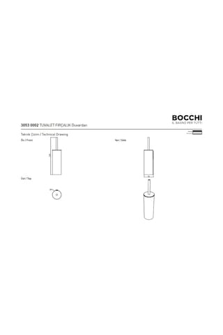 Bocchi Tuvalet Fırçalık Duvardan Mat Siyah 3053-0002-ab Krom