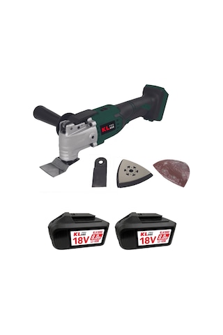 Klpro Klmt18b-80 18V/8.0Ah. Kömürsüz Çift Akülü Şarjlı Çok Amaçlı Makine/Raspalama