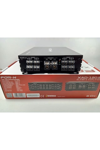 For-x Amfi 8 Kanal For-x Xad-120.8 Ses Ve Bass Anfisi - 8 Kanal For-x Anfi