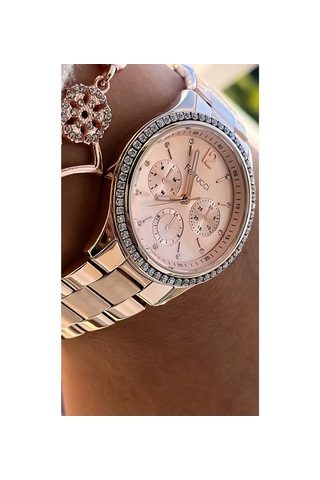 Ferrucci Fc06989 Rosegold Çelik Taşlı Şık Kadın Kol Saat+bileklik
