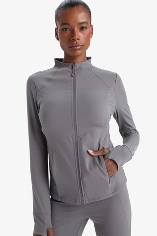 Defacto Defactofit Slim Fit Dar Kesim Dik Yaka Hırka E9676ax25auar129 Antrasit