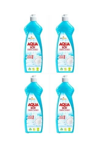 Aquabor Doğal Mineralli Elde Yıkama 4 Adet Sıvı Bulaşık Deterjanı 98399877