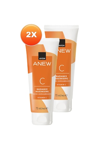 Avon Anew Radiance Maximising Mikro Dermabrazyon C Vitamin Arındırıcı Scrub 2 x 75 ML
