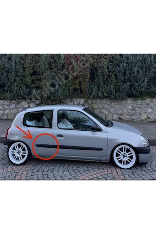 Renault Clio 2 Arka Kapı Çıta Kapağı Sağ Sol Set Kapı Bandı Trim Ucu Oem 7700410276 Sağ-sol Siyah