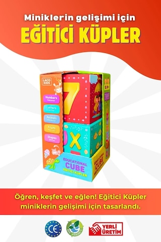 Laço Kids Eğitici Küpler Lc7994