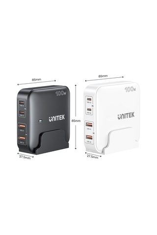Unitek 100w Masaüstü Gan Şarjistasyon Beyaz P1229awh