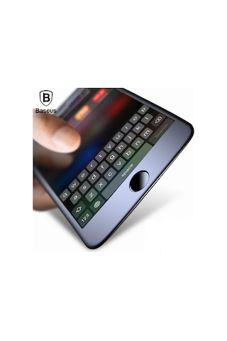 Baseus Apple iPhone Uyumlu 6/6s 3d Full Kaplama Kırılmaz Cam Ekran Koruyucu Siyah - Mh-hs1114028776