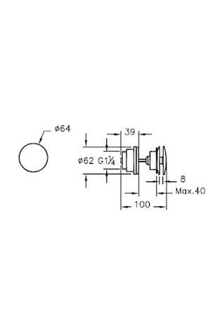 Artema Lavabo Yuvarlak Süzgeci Universal Basmalı -A45149 Krom