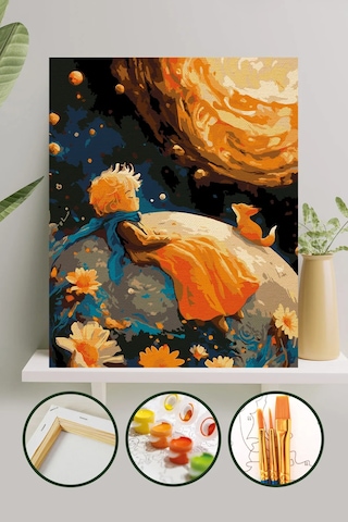 Sayılarla Boyama Tuval Seti 40x50 Cm - Küçük Prens