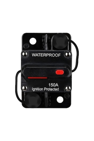 Obus Karavan Dc Sigorta 150 Amper Waterproof Otomatik Sigorta Obus Karavan Dc Sigorta 150 Amper Waterproof Otomatik Sigorta