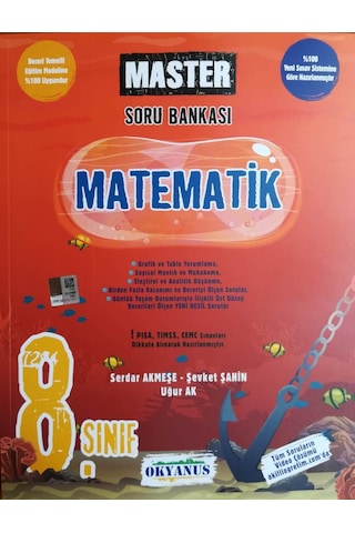 Okyanus Yayınları - 8.Sınıf LGS Master Matematik Soru Bankası