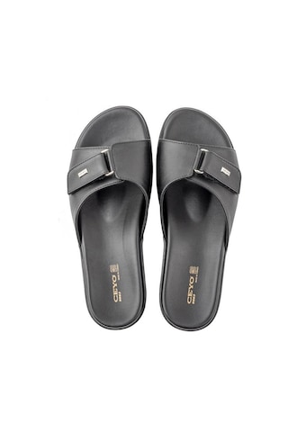 Ceyo 9863-2 Kadın Cırtlı Orthopedix Terlik Siyah 36-40