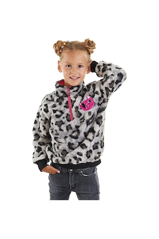 Denokids Mshb&g Leoparlı Kız Çocuk Peluş Sweatshirt Mint