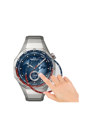 Sneezy Huawei Gt5 Pro 46mm Uyumlu Renkli Kadran Polymer Temperli Nano 0.5 Mm Watch Ekran Koruyucu