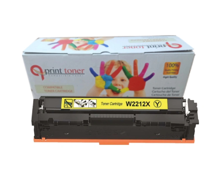 Qprint Hp W2212x 207x Uyumlu Toner Çipli Sarı Yüksek Kapasite Toner M255 Mfp M282 Mfp M283