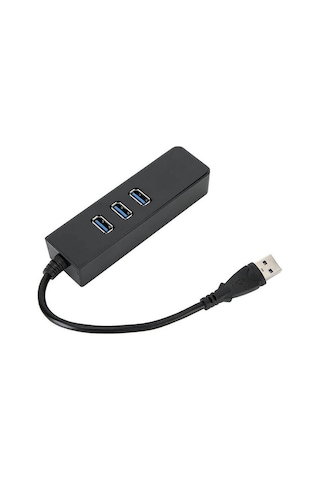 3 Port Usb 3.0 Hub Çoklayıcı Usb Gigabit Ethernet Rj45 1000Mbps