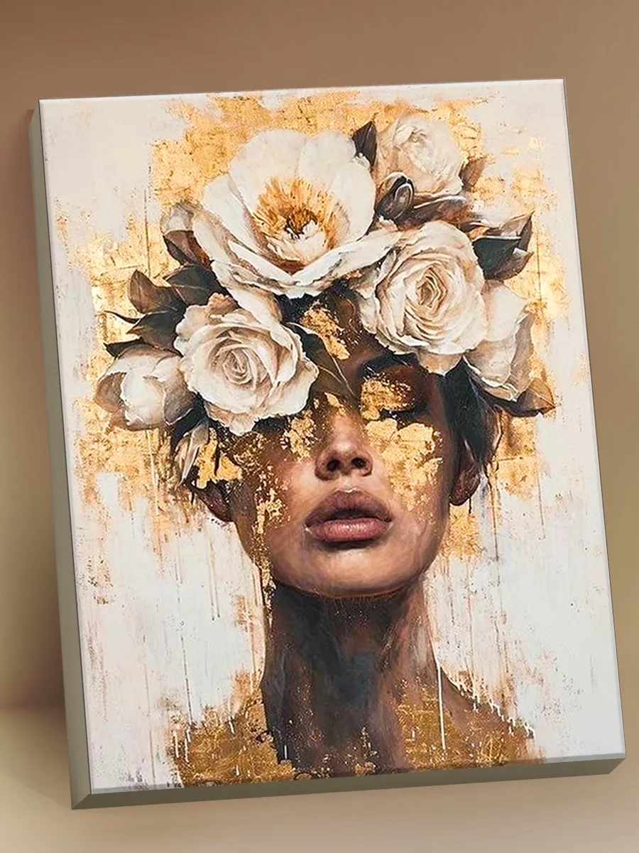 Fluid Sayılar İçin Resim, 40x50 Cm Tuval Üzerinde Sayılarla Boyama, 40x50 Cm 335420709