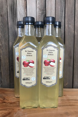 Mustafa Baloğlu Organik Ev Yapımı 3 Yıllık Elma Sirkesi 500 ML