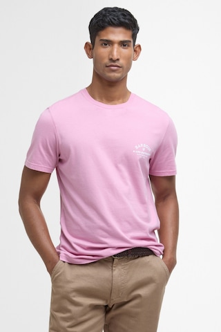 Barbour Cranmer Logo T-shirt Pı76 True Pink Pı76 True Pink