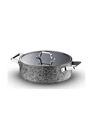 Brioni Stone-h 32 Cm Kısa Tencere Sh-127 Granit