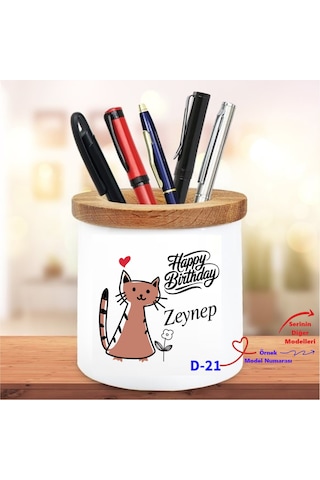 Kişiye Özel Doğum Günü Tasarımlı Kalemlik D Serisi
