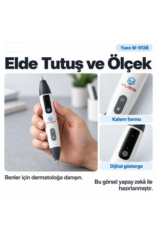 Yues W-913b Ben Alma Kalemi 15 Kademeli Type-c Şarjlı