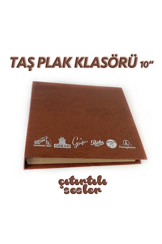 Taş Plak Klasörü Kahverengi